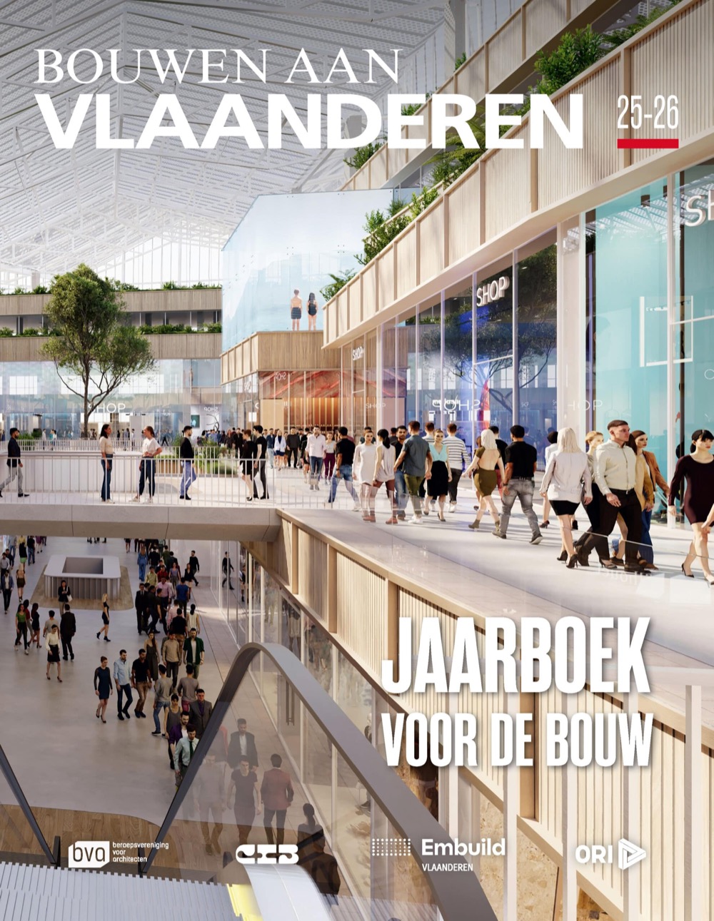 Cover van het jaarboek Bouwen aan Vlaanderen